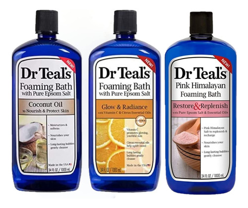 Dr Teals Juego De Regalo Variado De Baño Espumoso (paquete D