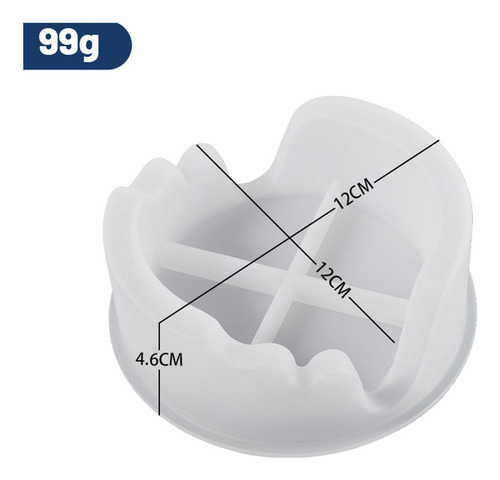 Molde De Posavasos De Resina Epoxi De Silicona, Caja De