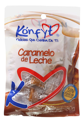 Caramelo De Leche Konfyt Sin Azucar X 30g