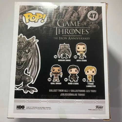 Funko Pop Rhaegal iron 47 Target Sticker Game Of Thrones Env o