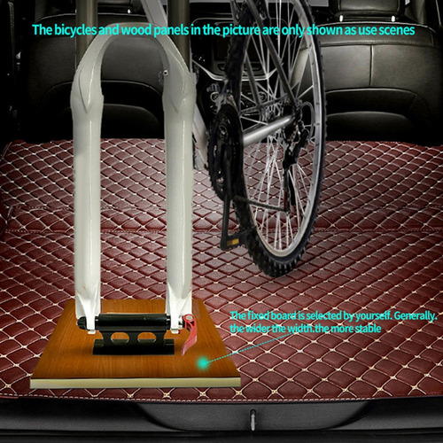 Suporte De Bicicleta Fixo Garfo Para Teto De Carro Vermelho
