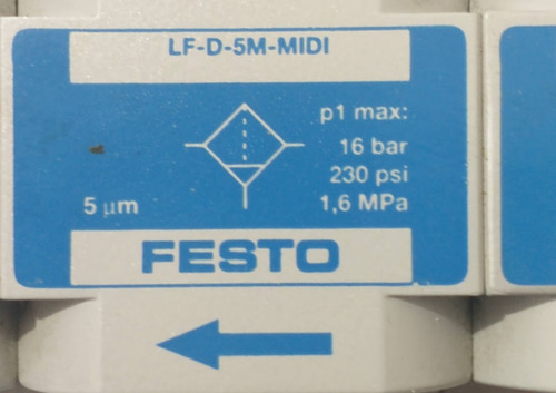 Festo Filtro Regulador Lfr-d -hel-hee-lr-d-lf-d-he-d (Usado)
