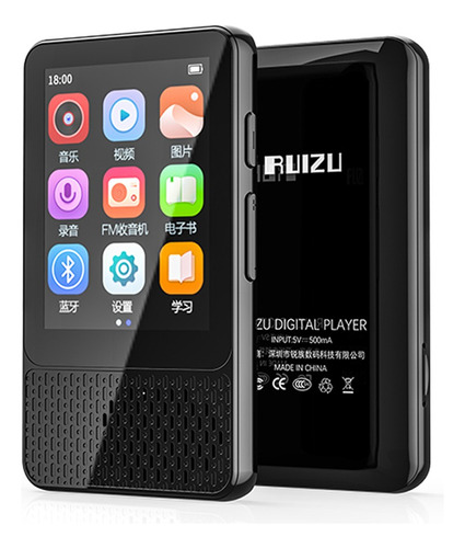 Reproductor Mp3 Bluetooth Ruizu M18 Con Bocina Fm 16gb