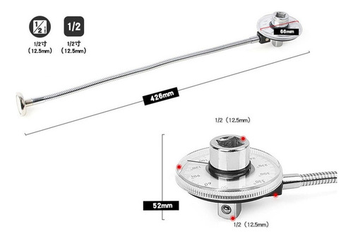 Medidor De Ângulo De Torque Magnético 1/2 Drive