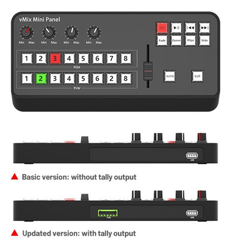 Video Vmix Mini Switcher Panel De Control Midi2.0 Soporte