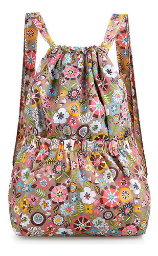 Mochila Con Cordón, Tamaño Ajustable, Espaciosa, Bolsa De Gimnasio De Viaje