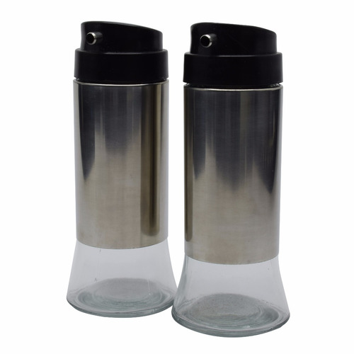 Set Aceite Vinagre Vidrio Para Mesa X 2 Piezas Cocina