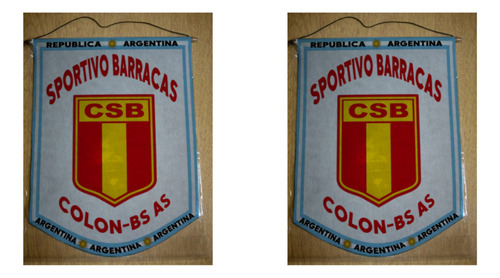 Banderin Grande 40cm Sportivo Barracas De Colon