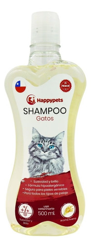 Shampoo Para Gatos Hipoalergénico Avena Mascotas 500ml