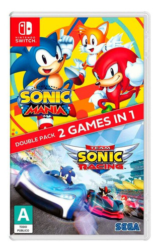 Sonic Mania And Team Sonic Racing Double Pac Nintendo Switch