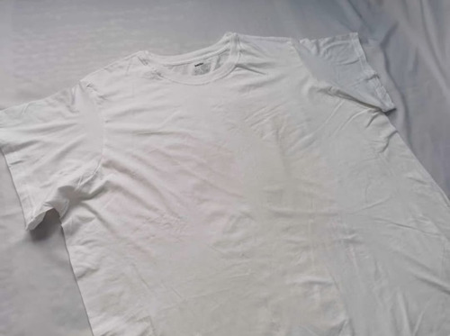 Playera Blanca Lisa Algodón Caballero King Size 6xl Xxxxxxl (Usado)