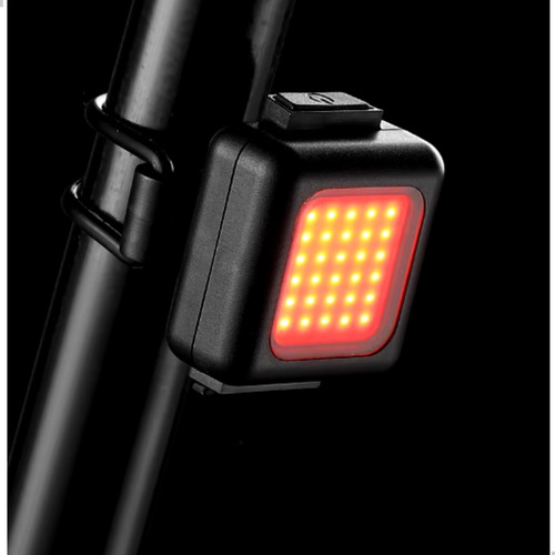 Kit Lanterna Farol Usb Bike Led Com 3 Modos Recarregável Cor Preto