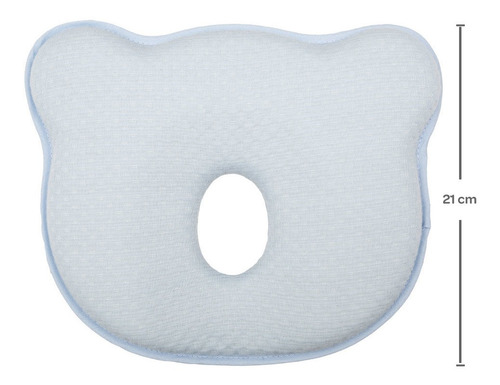Travesseiro Infantil Viscoelástico Urso Azul Buba 16151