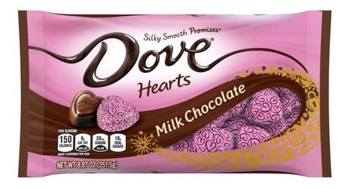 Chocolates Dove Hearts Milk Chocolate San Valentín Americano