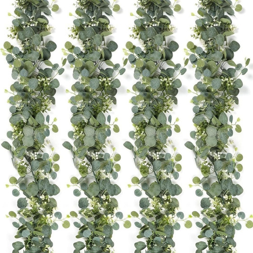 Guirnalda De Hojas De Eucalipto Artificiales Para Plantas De