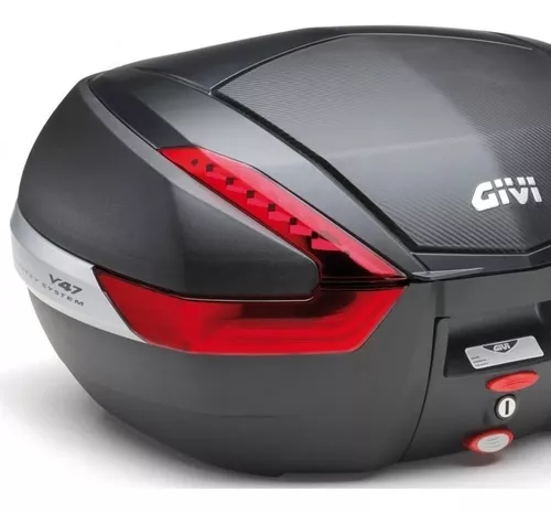 Baul Givi Trasero Moto 47lts Para 2 Cascos Monokey V47nn