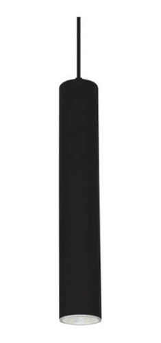 Colgante Tubo 1 X Gu10 5 X 35 Cm Negro