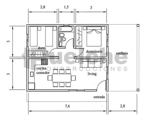 Hermosa Casa- 2 Dorm. Construcción Tradicional En 30 Días