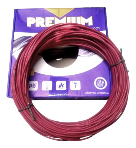 Cable Unipolar Rojo Normalizado 1,5 X 100mts.