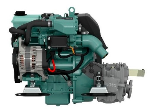 Motor Diesel Veleiro Volvo Penta D1 20hp Com Reversor