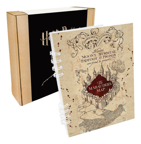 Libreta Harry Potter Mapa Del Merodeador Personalizada