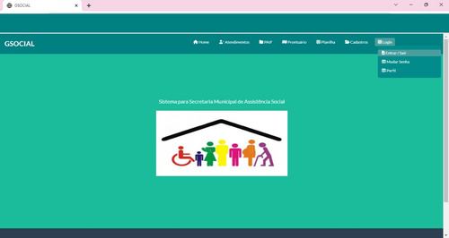 Sistema Web Controle Gestão Assistência Social