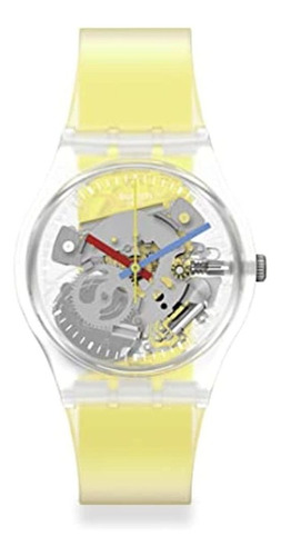 Swatch Gent Standard Quartz Silicone Strap, Yellow, 16 Casua