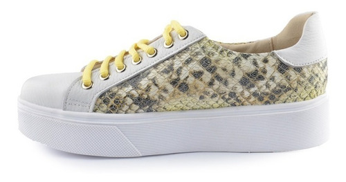 Imagen 5 de 8 de Zapatillas Cuero Con Plataforma Estampadas Mumis - Ferraro