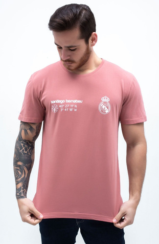 Camiseta Bernabéu Real Madrid Coral Exclusiva E Frete Grátis