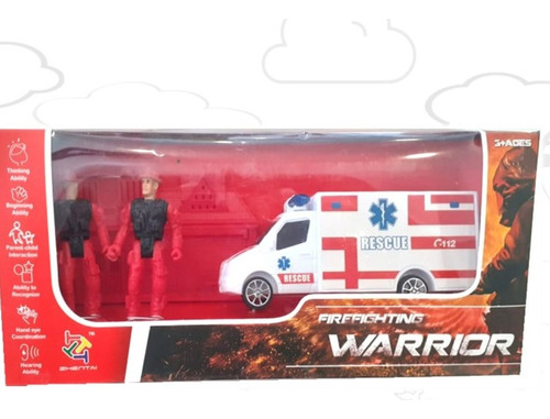 Ambulancia Y Bomberos Firefighting Warrior - Mundotoys