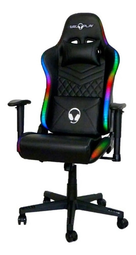 Silla Sillón Gamer Con Luces Led Rgb  Ergonómica Reclinable