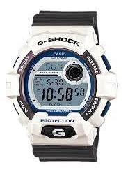 Reloj Casio G-shock Modelo G-8900 Blanco Con Gris