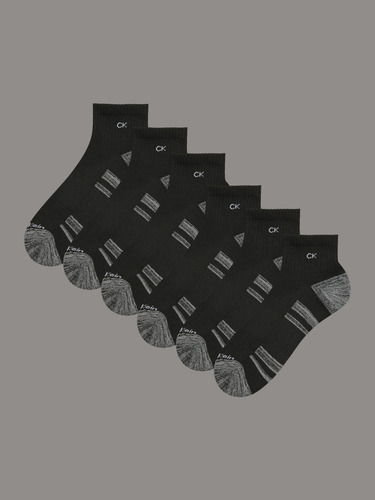 Pack 6 Calcetines Cushion 1/2 Terry Negro Calvin Klein