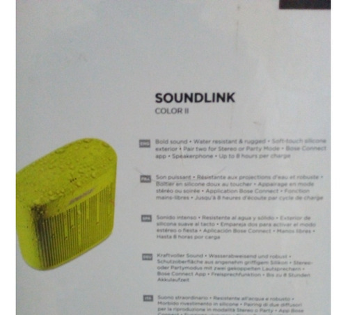 Bocina Bose Soundlink Color Ii Portátil Con Bluetooth Nueva