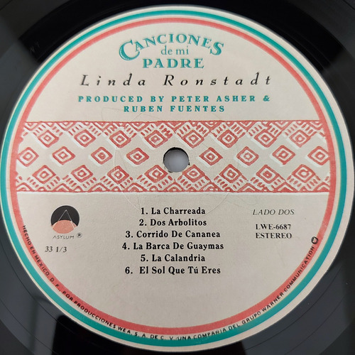 Linda Ronstadt - Canciones De Mi Padre Insert Lp