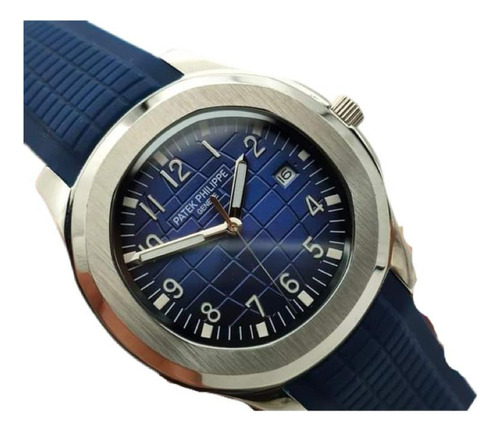 Reloj Patek Philippe Aquanaut Azul Automático Zafiro Caucho  (Reacondicionado)