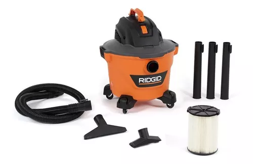  RIDGID Aspiradoras en seco y húmedo VAC4000 Aspiradora potente  y portátil, incluye 4 galones, 5.0 caballos de fuerza máximos de potencia  para automóvil, cepillo para polvo, boquilla de automóvil y boquilla