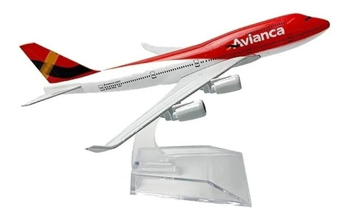 Avión Avianca Airlines Red Boeing 747 B747 Escala 1:400