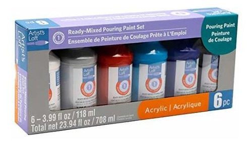 Ready-mixed Pouring Paint Set By Artists Loft | 3.99 Oz,118