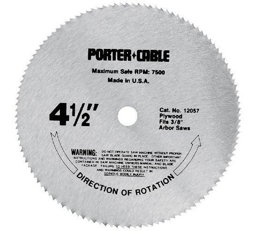 Hojas De Sierra Circular Porter-cable 4-1/2-inch Circular Sa