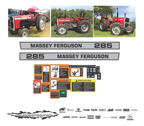 Juego De Calcas Para Massey Ferguson 285