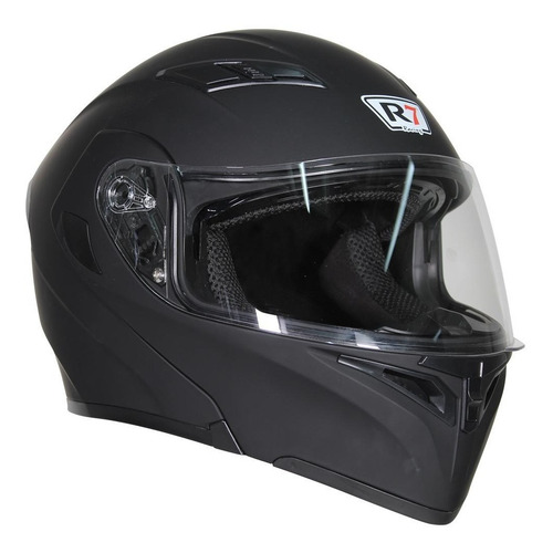 Imagen 8 de 8 de Casco Abatible R7 Racing Unscarred Solid Negmate