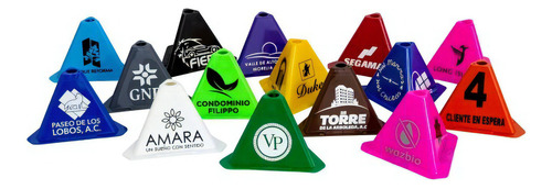 15 Conos De Identificación Residencial Torr-01 Con 1 Logo Color Variado