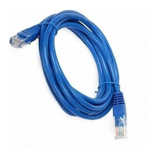 Puntotecno - Cable De Red 3 Mts Azul Categoria 5e