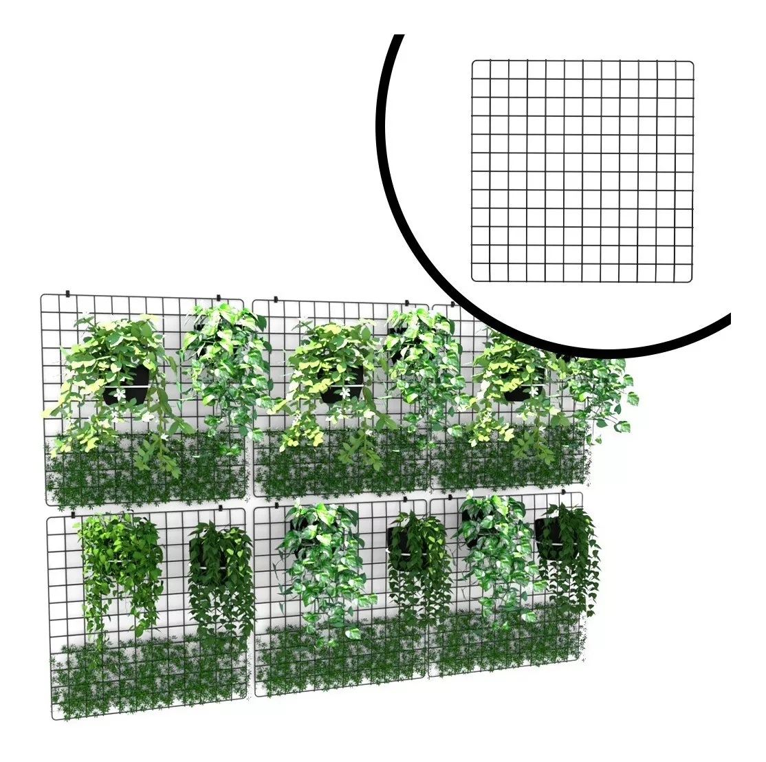 Primeira imagem para pesquisa de tela aramada para jardim vertical