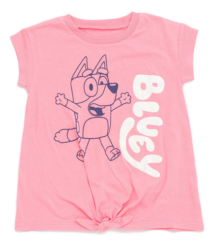 Conjunto De Ropa Bluey Para Niñas Pequeñas Y Pantalones Cort