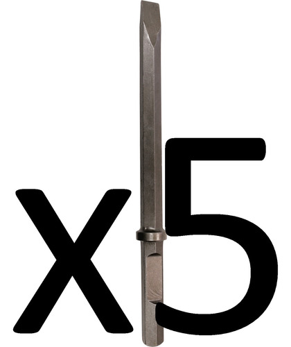 Cincel Plano Hex. 1-1/8 520mm P/concreto 5 Pzs Makita D21369