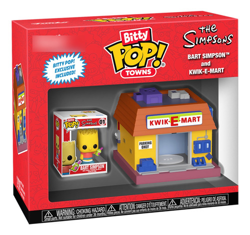 Funko Bitty Pop Town The Simpsons Bart And Kwik-e-mart (Usado)