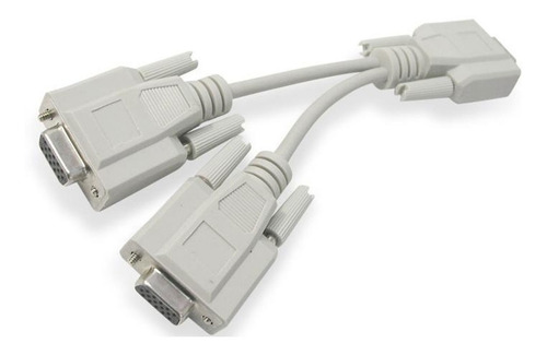Cable Dual  'y'  Vga Hd15 Macho - 2x Hd15 Hembra 15cm