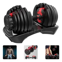Comprar Halter Ajustável 24kg Dumbbell Musculação Anilha Regulável